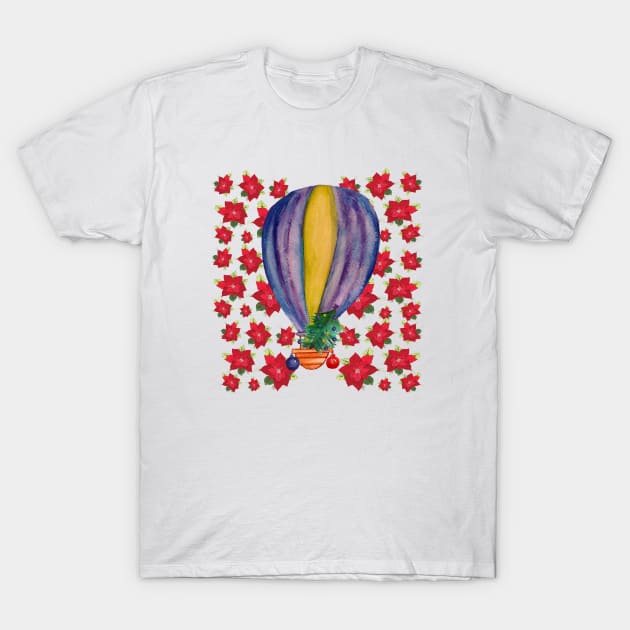 Happy Holidays Balloon T-Shirt by Manitarka